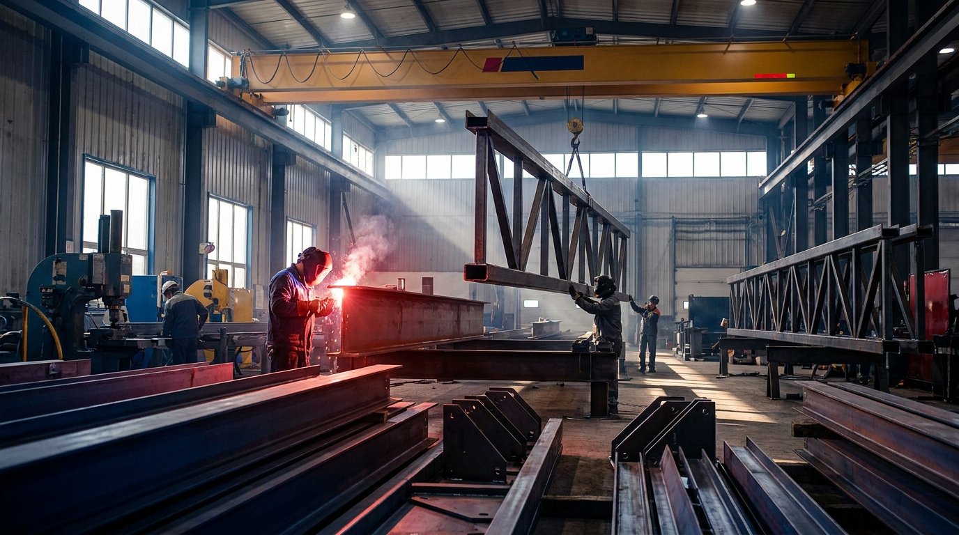 Structural steel fabrication